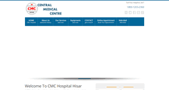 Desktop Screenshot of cmchospitalhisar.com